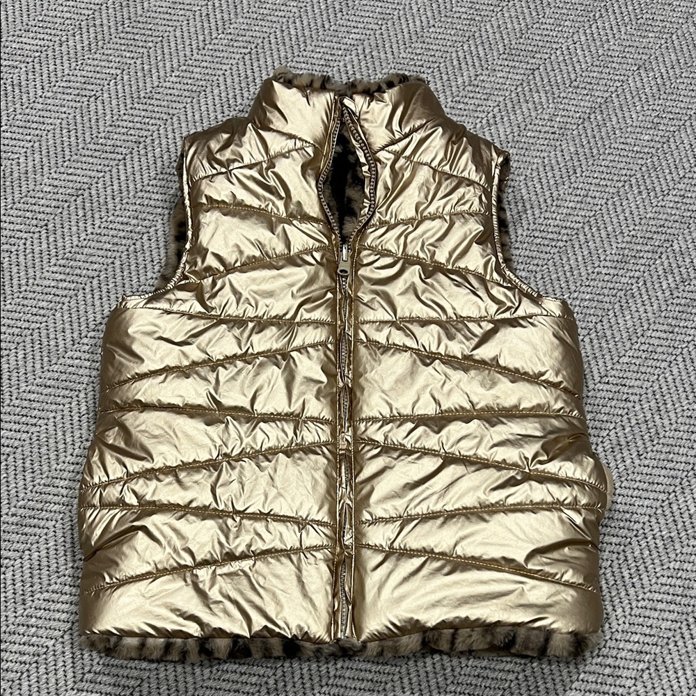 Epic Threads Metallic Gold Puffer Vest